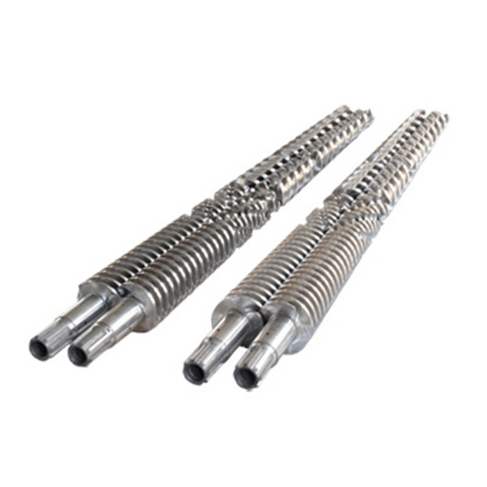 Conical twin screw